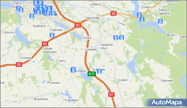 mapa Wólka Lichtajńska, Wólka Lichtajńska na mapie Targeo