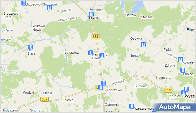 mapa Wólka Pietkowska, Wólka Pietkowska na mapie Targeo