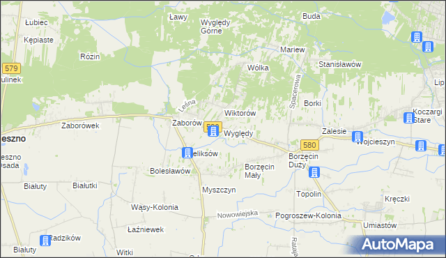 mapa Wyględy, Wyględy na mapie Targeo