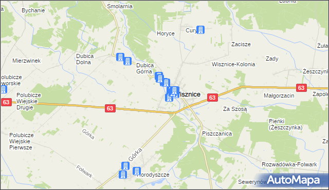 mapa Wygoda gmina Wisznice, Wygoda gmina Wisznice na mapie Targeo