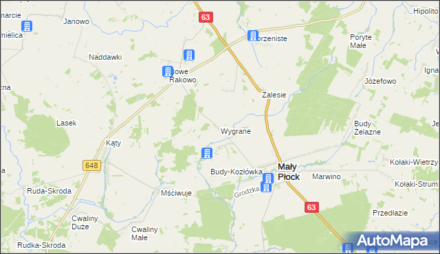 mapa Wygrane, Wygrane na mapie Targeo