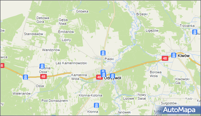 mapa Wysokin, Wysokin na mapie Targeo