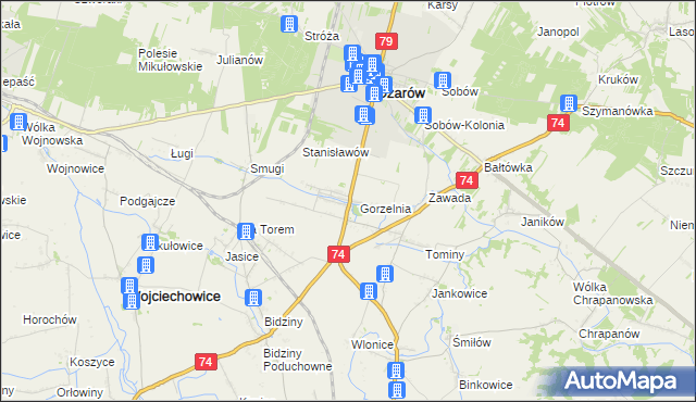 mapa Wyszmontów, Wyszmontów na mapie Targeo