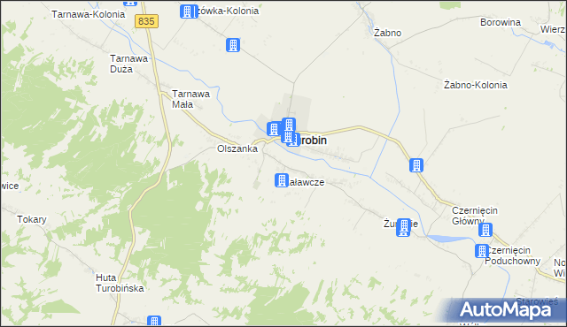 mapa Zagroble, Zagroble na mapie Targeo