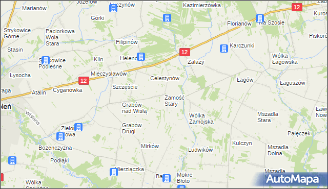 mapa Zamość Stary, Zamość Stary na mapie Targeo