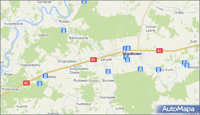 mapa Zaruzie, Zaruzie na mapie Targeo