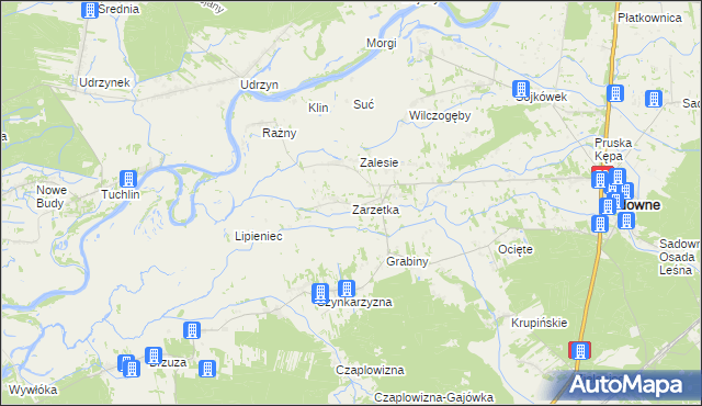 mapa Zarzetka, Zarzetka na mapie Targeo