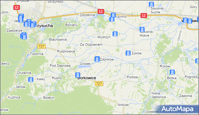 mapa Zdonków, Zdonków na mapie Targeo