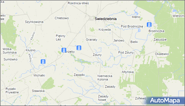mapa Zduny gmina Świedziebnia, Zduny gmina Świedziebnia na mapie Targeo
