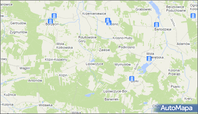 mapa Żencin, Żencin na mapie Targeo