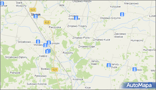 mapa Żmijewo-Gaje, Żmijewo-Gaje na mapie Targeo