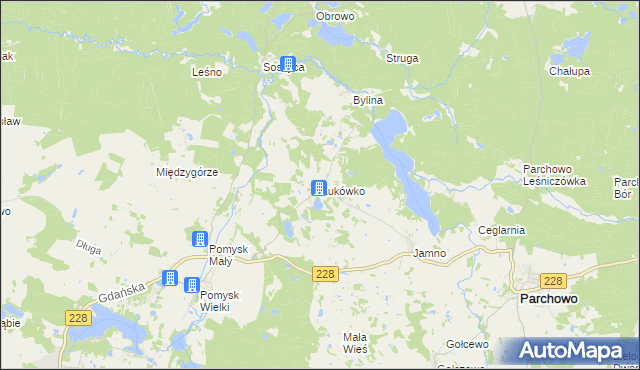 mapa Żukówko, Żukówko na mapie Targeo