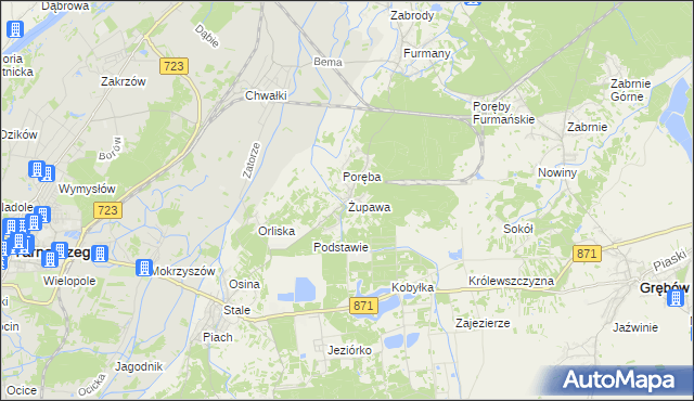 mapa Żupawa, Żupawa na mapie Targeo