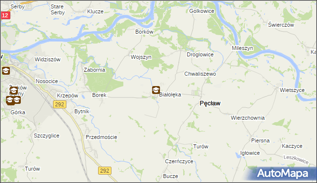 mapa Białołęka, Białołęka na mapie Targeo