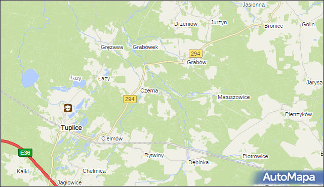 mapa Chlebice, Chlebice na mapie Targeo