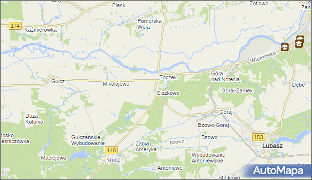 mapa Ciszkowo, Ciszkowo na mapie Targeo