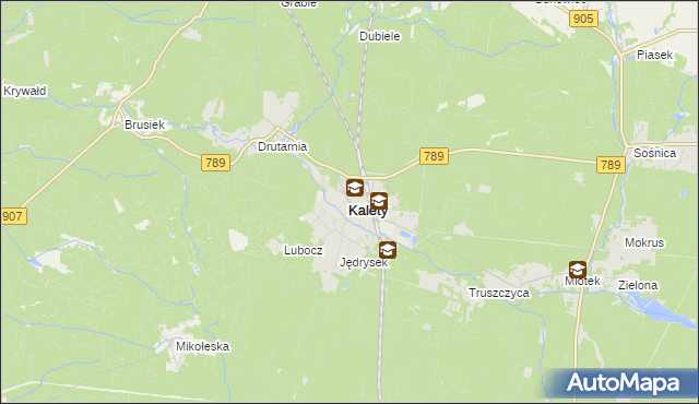 mapa Kalety powiat tarnogórski, Kalety powiat tarnogórski na mapie Targeo