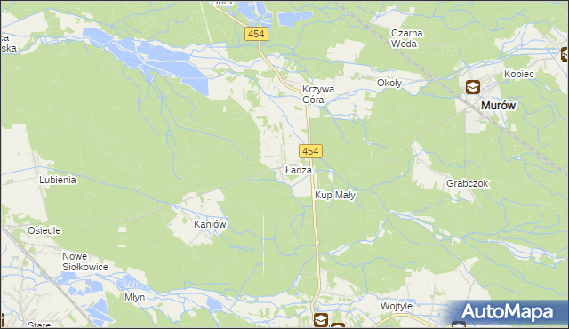 mapa Ładza, Ładza na mapie Targeo