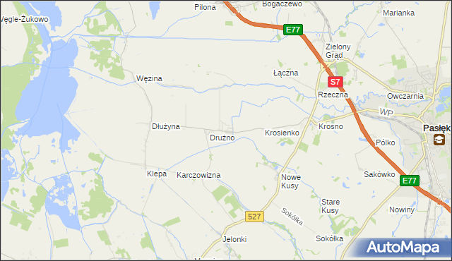 mapa Lisów gmina Elbląg, Lisów gmina Elbląg na mapie Targeo