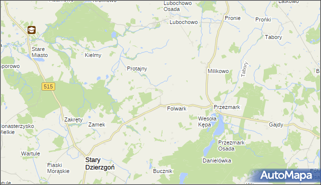 mapa Nowy Folwark gmina Stary Dzierzgoń, Nowy Folwark gmina Stary Dzierzgoń na mapie Targeo