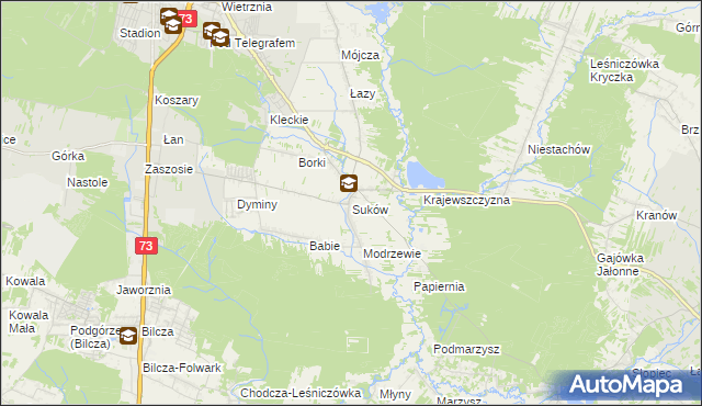 mapa Suków gmina Daleszyce, Suków gmina Daleszyce na mapie Targeo