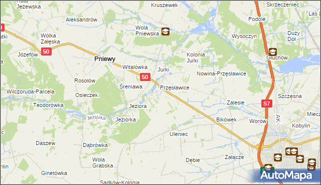 mapa Tomaszówka gmina Pniewy, Tomaszówka gmina Pniewy na mapie Targeo