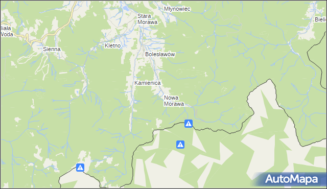 mapa Nowa Morawa, Nowa Morawa na mapie Targeo