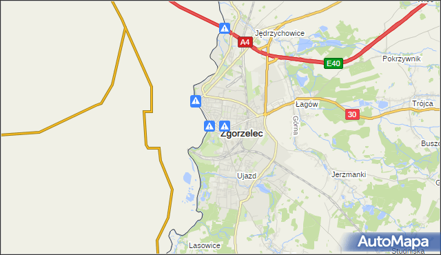zgorzelec granica mapa Przejscie Graniczne W Zgorzelec Wiecej Na Mapie Targeo zgorzelec granica mapa