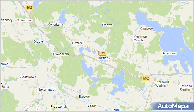 mapa Martiany, Martiany na mapie Targeo