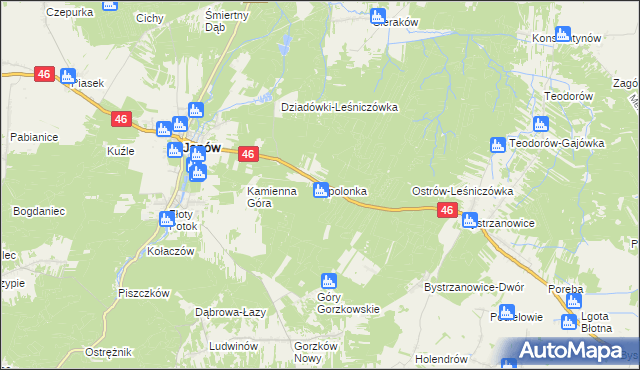 mapa Apolonka gmina Janów, Apolonka gmina Janów na mapie Targeo
