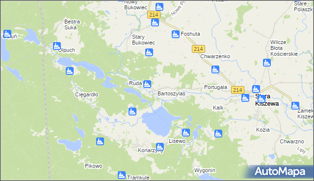 mapa Bartoszylas, Bartoszylas na mapie Targeo