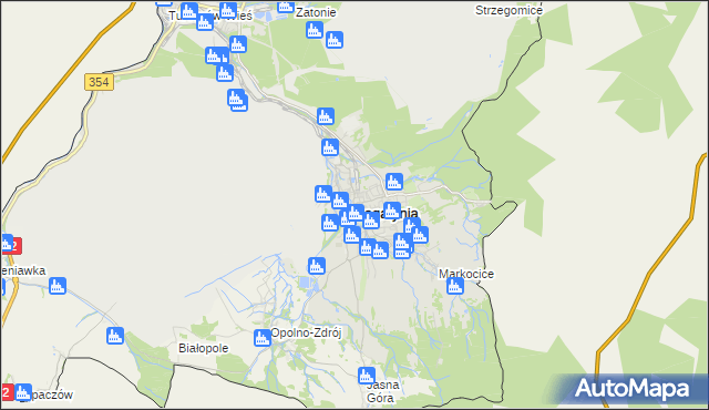 mapa Bogatynia, Bogatynia na mapie Targeo