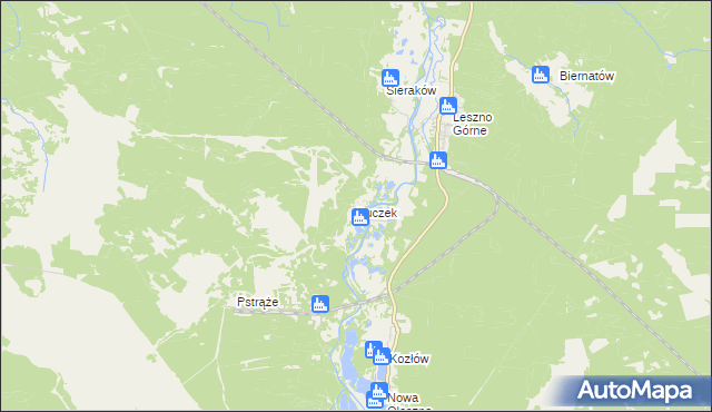 mapa Buczek gmina Szprotawa, Buczek gmina Szprotawa na mapie Targeo