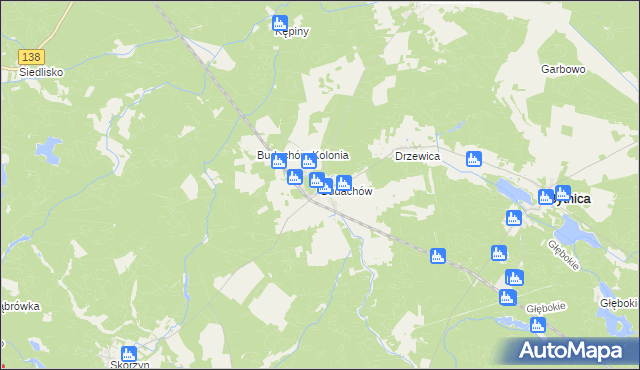 mapa Budachów, Budachów na mapie Targeo