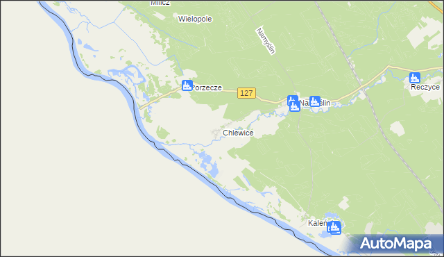 mapa Chlewice gmina Boleszkowice, Chlewice gmina Boleszkowice na mapie Targeo