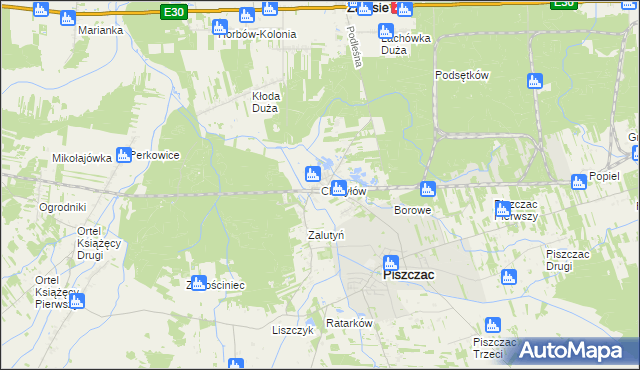 mapa Chotyłów, Chotyłów na mapie Targeo