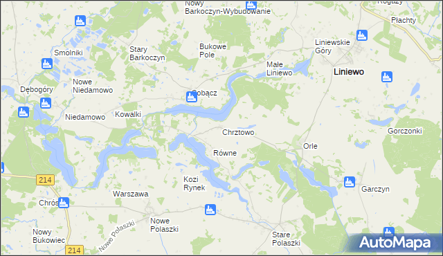 mapa Chrztowo, Chrztowo na mapie Targeo