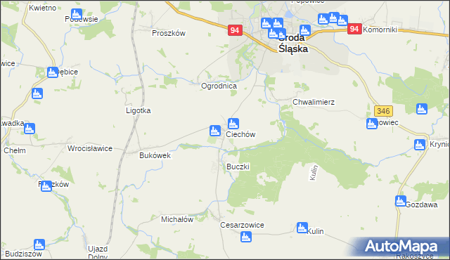 mapa Ciechów, Ciechów na mapie Targeo