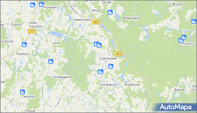 mapa Czarnkowie, Czarnkowie na mapie Targeo
