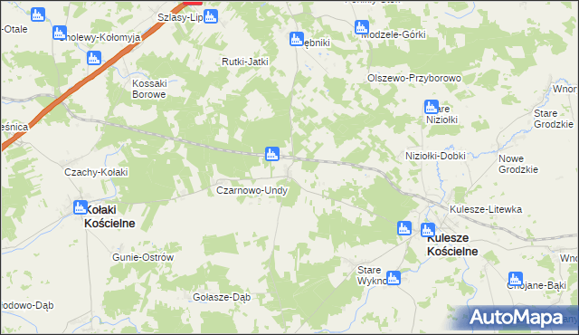 mapa Czarnowo-Biki, Czarnowo-Biki na mapie Targeo