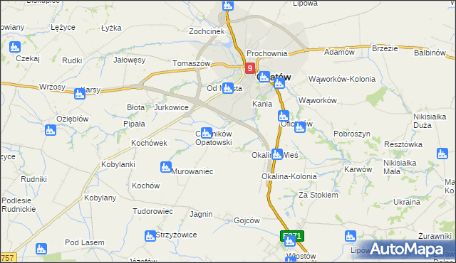 mapa Czerników Karski, Czerników Karski na mapie Targeo