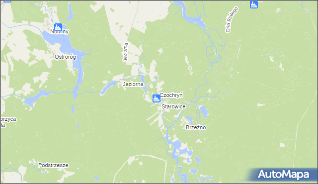 mapa Czochryń, Czochryń na mapie Targeo