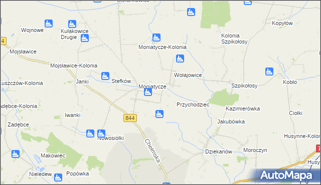 mapa Czortowice, Czortowice na mapie Targeo