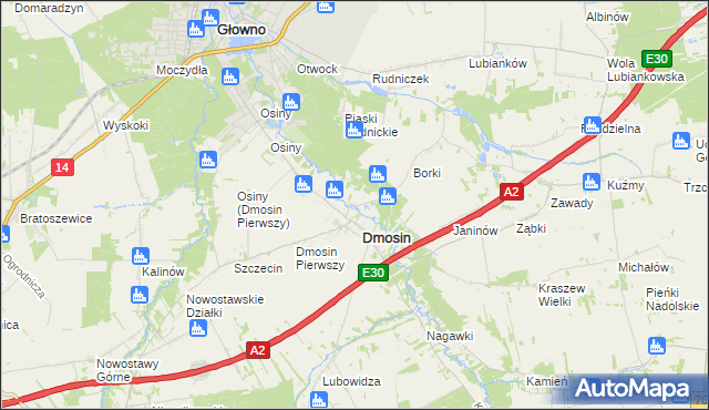 mapa Dmosin Drugi, Dmosin Drugi na mapie Targeo