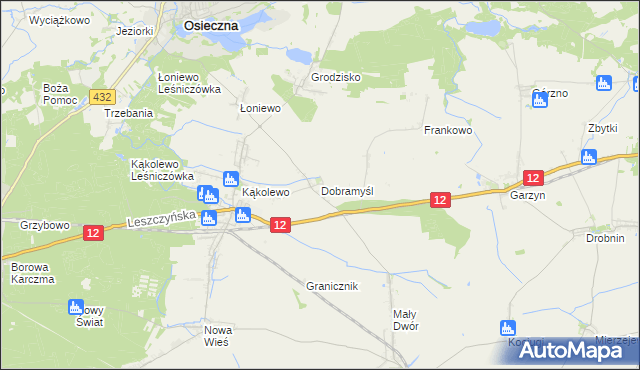 mapa Dobramyśl, Dobramyśl na mapie Targeo