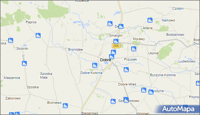 mapa Dobre powiat radziejowski, Dobre powiat radziejowski na mapie Targeo