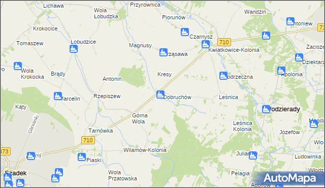 mapa Dobruchów, Dobruchów na mapie Targeo