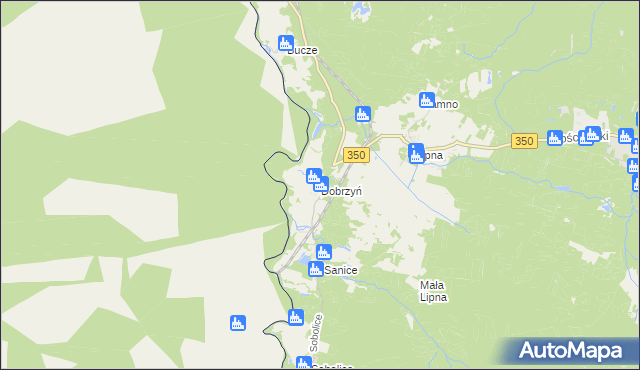 mapa Dobrzyń gmina Przewóz, Dobrzyń gmina Przewóz na mapie Targeo