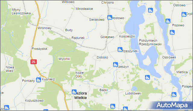 mapa Dobsko, Dobsko na mapie Targeo