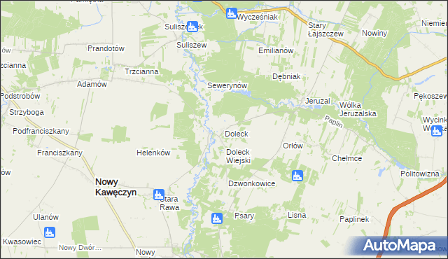mapa Doleck, Doleck na mapie Targeo